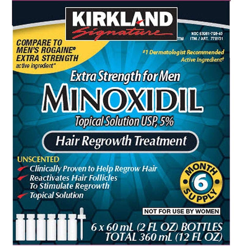 6 Months Kirkland Minoxidil 5% Extra Strength Hair Loss