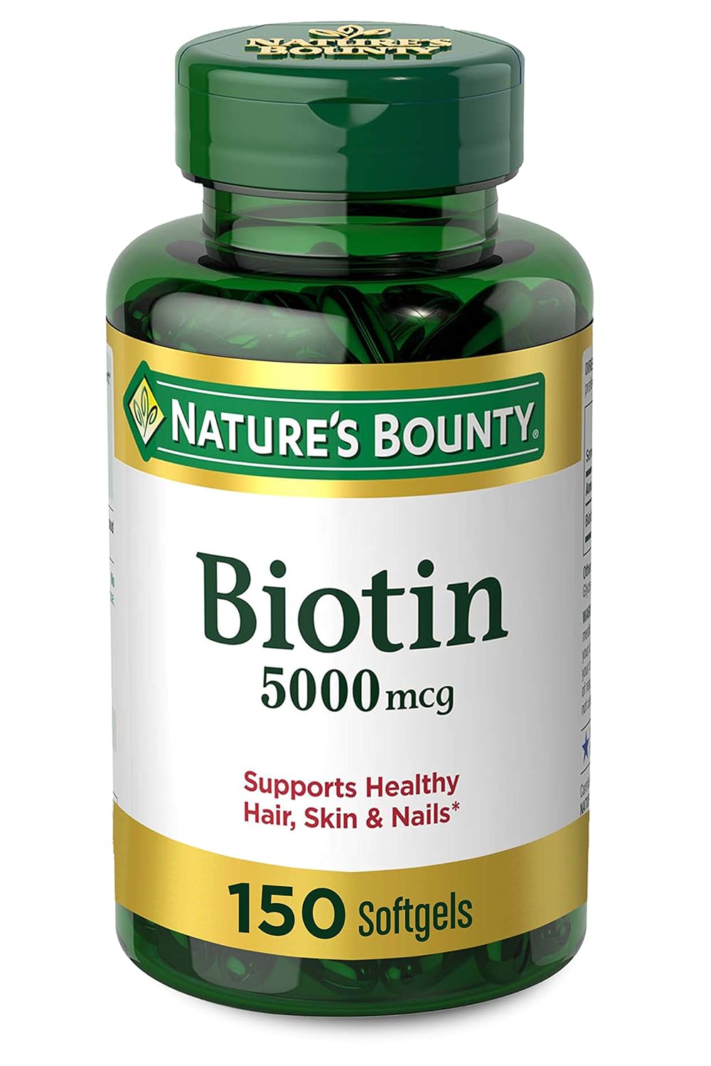 Nature's Bounty Biotin, Vitamin Supplement Supports Metabolism 5000 mcg 72 softgels Nature's Bounty