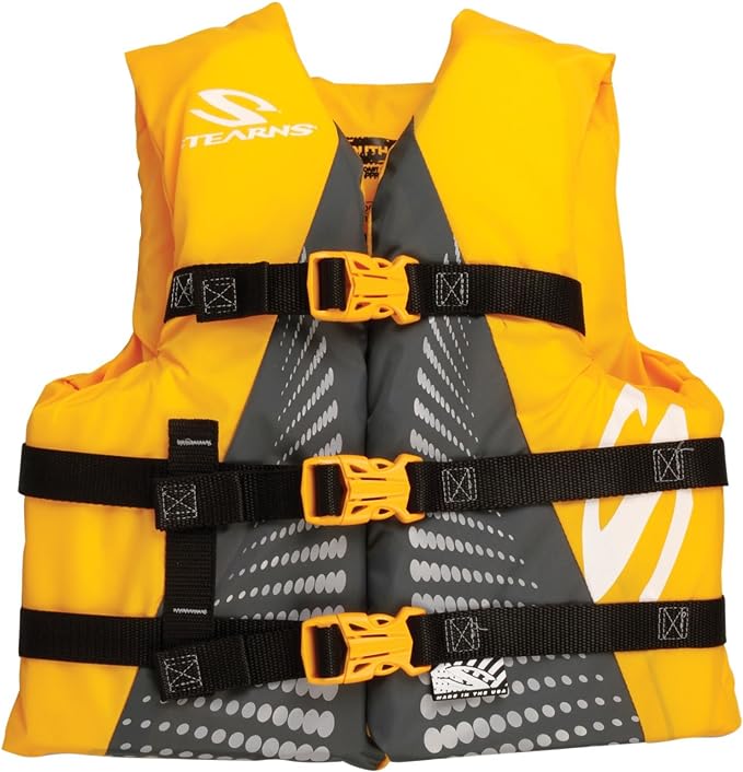 STEARNS Kids Watersport Classic Series Life Vest, USCG Approved Type III Life Jacket for Kids Weighi