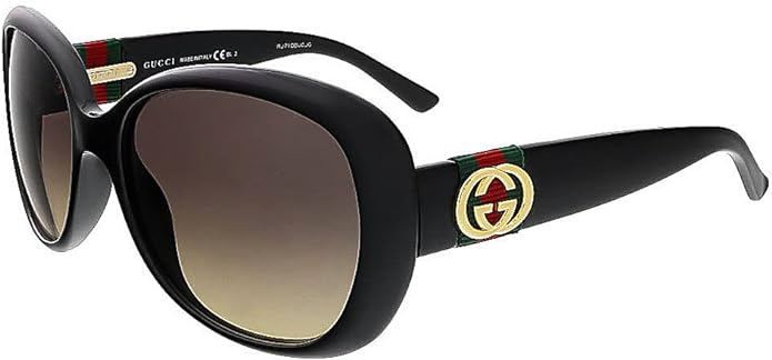 Gucci Sunglasses - 3644 / Frame: Shiny Black Lens: Brown Gradient