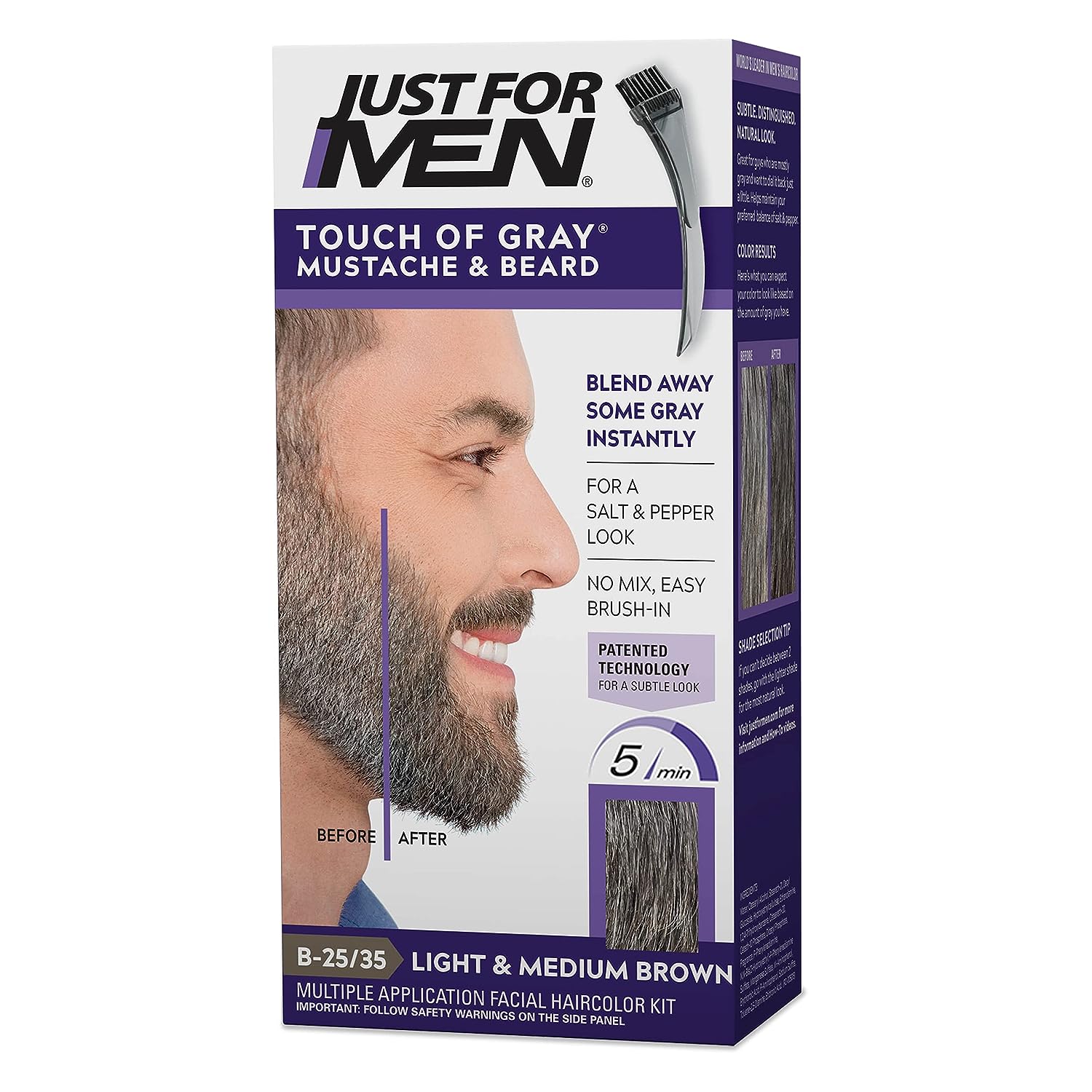 Just For Men Touch of Gray Mustache & Beard, Beard 