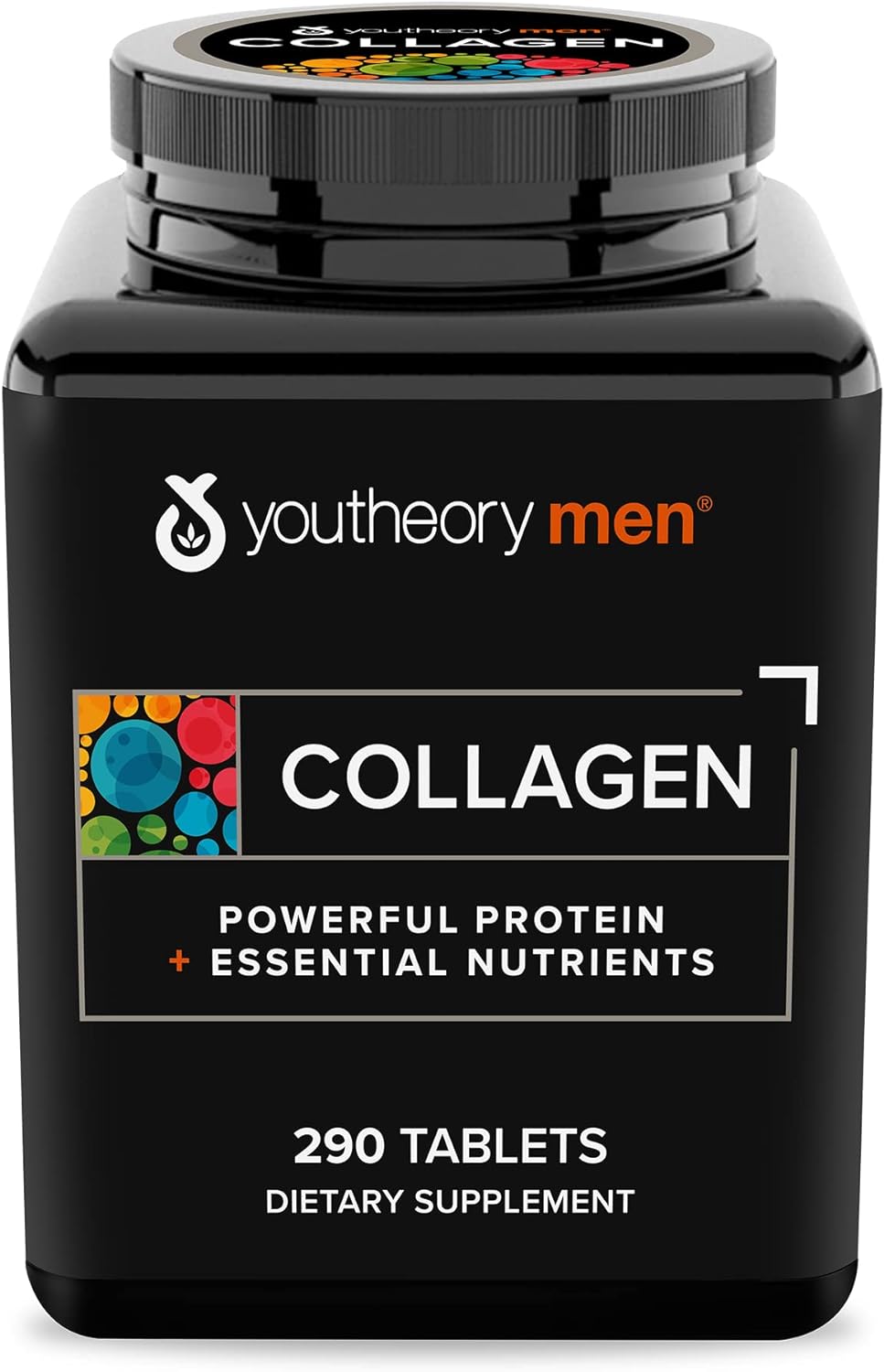 Youtheory Collagen for Men - with Biotin, Vitamin C and 18 Amino Acids, Gluten Free Hydrolyzed Colla