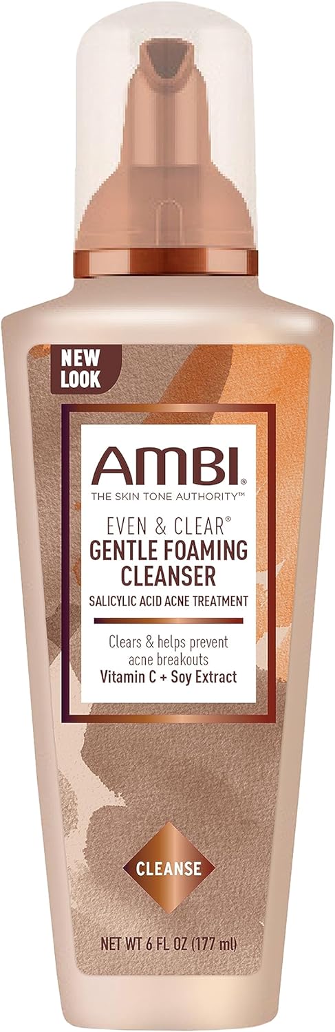 AMBI Even and Clear Foaming Cleanser, Sa…