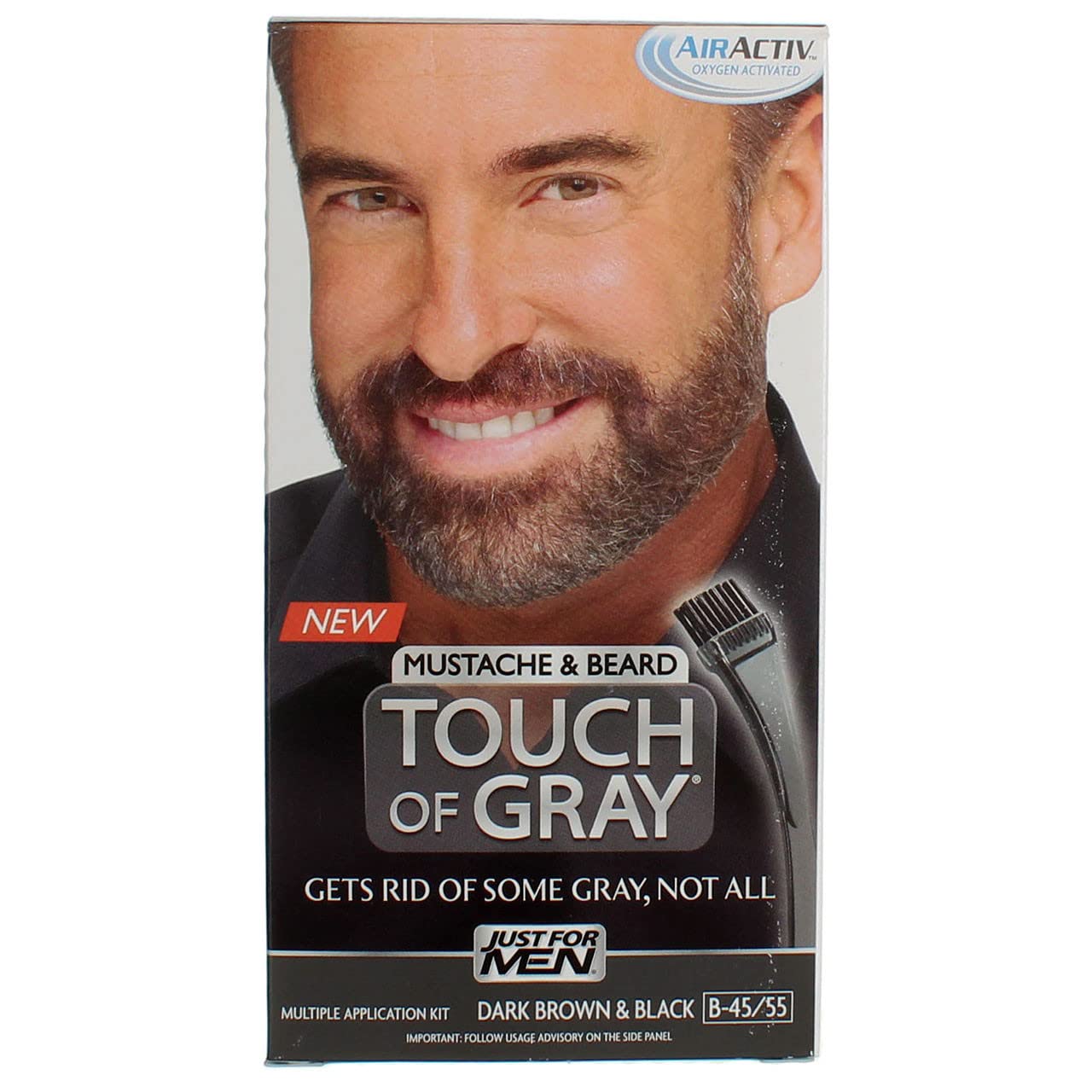 JUST FOR MEN Touch of Gray Mustache & Beard Hair Tr