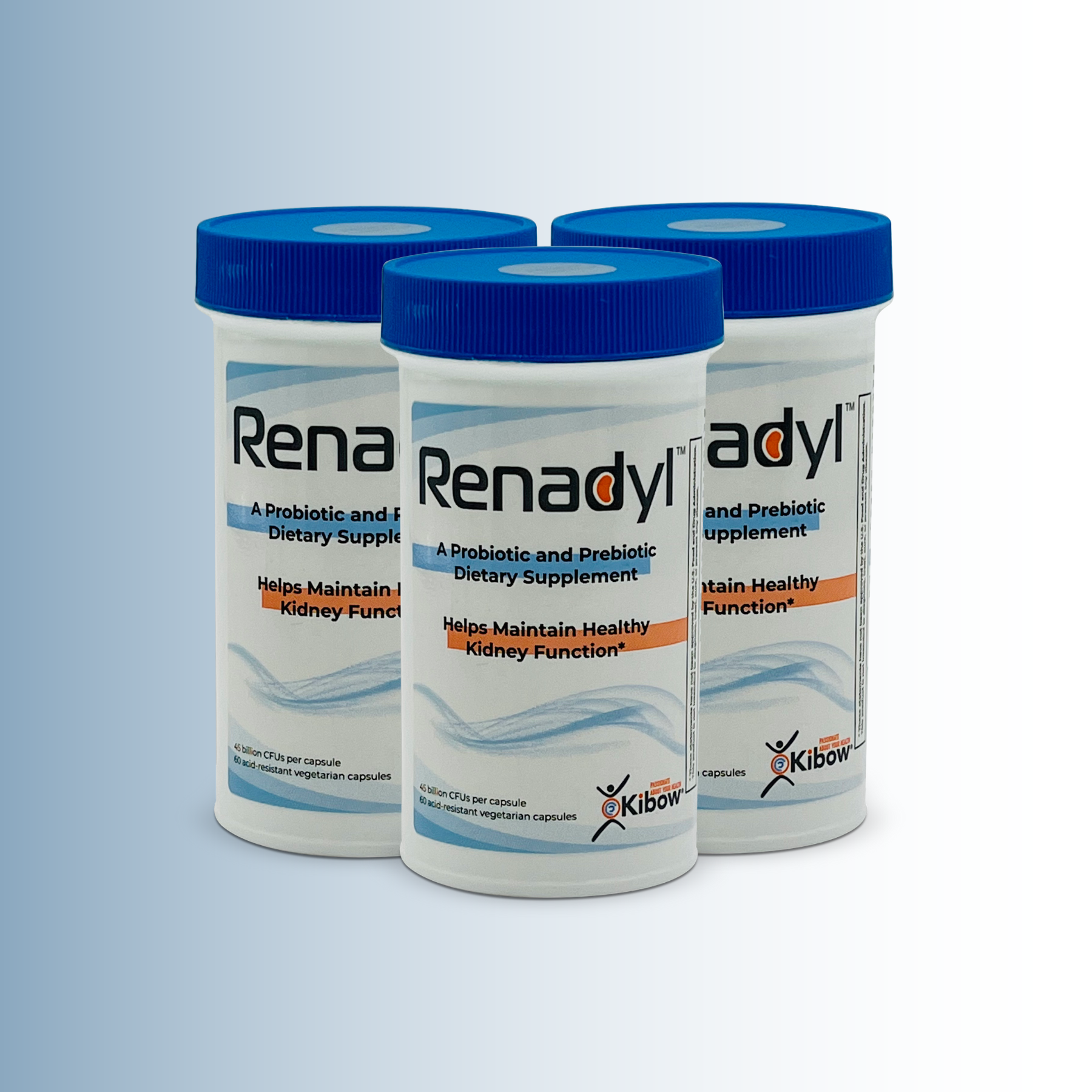 Kibow Renadyl™ 3 Pack Kidney Health Supplement 3 mont