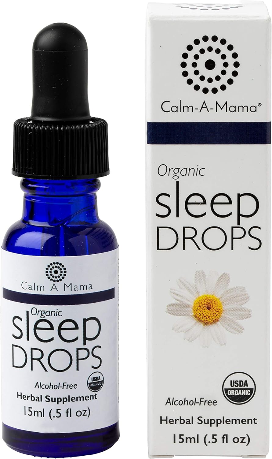 CALM-A-MAMA Liquid Melatonin for Kids & Adults with Organic Ingredients - Camomile, Lavender, Le
