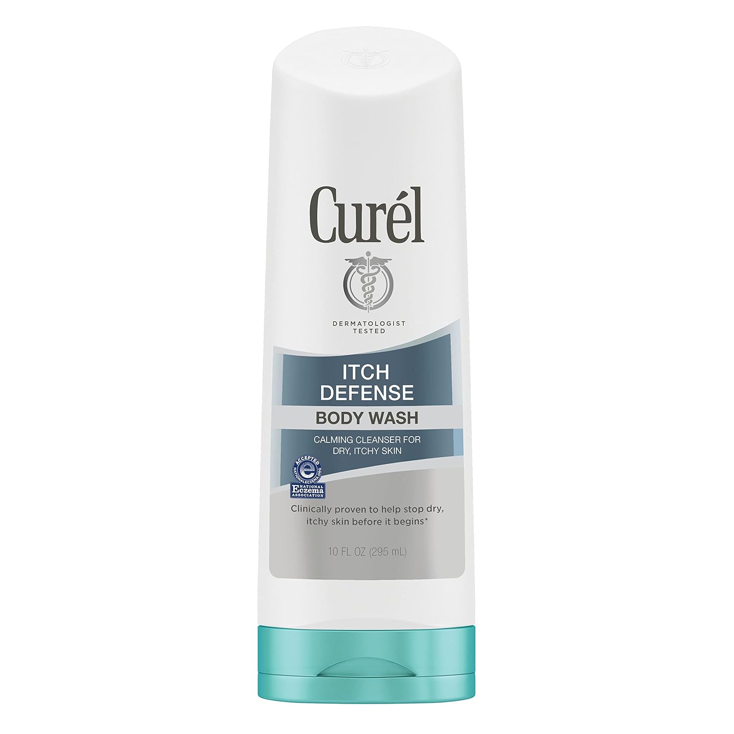 Curel Itch Defense Calming Daily Cleanser, Body Wash, Soap-free Formula, for Dry, Itchy Skin, 10 oz,