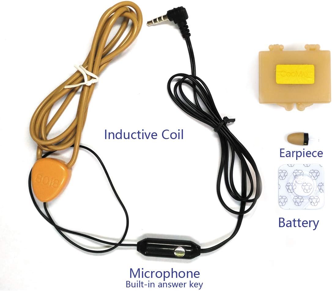 COOMAX Mini Hidden Spy Earphone Wireless Earpiece Headset Microphone Detection A680