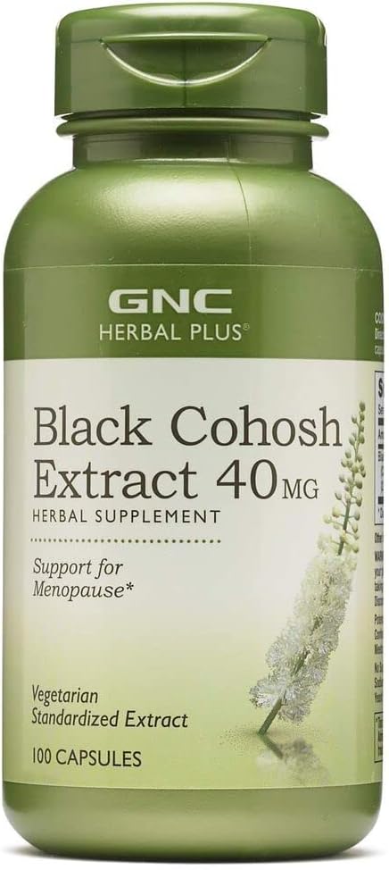 GNC Herbal Plus Black Cohosh Extract 40mg,100 Capsules 