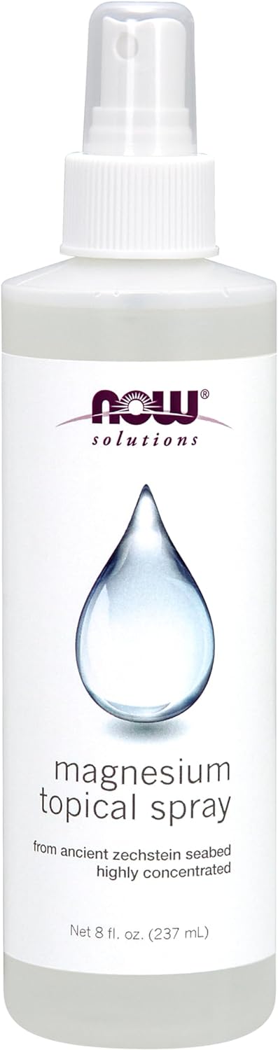 NOW Solutions, Magnesium Topical Spray, from the Ancient Zechstein Seabed, Highly Concentrated, 8 Fl