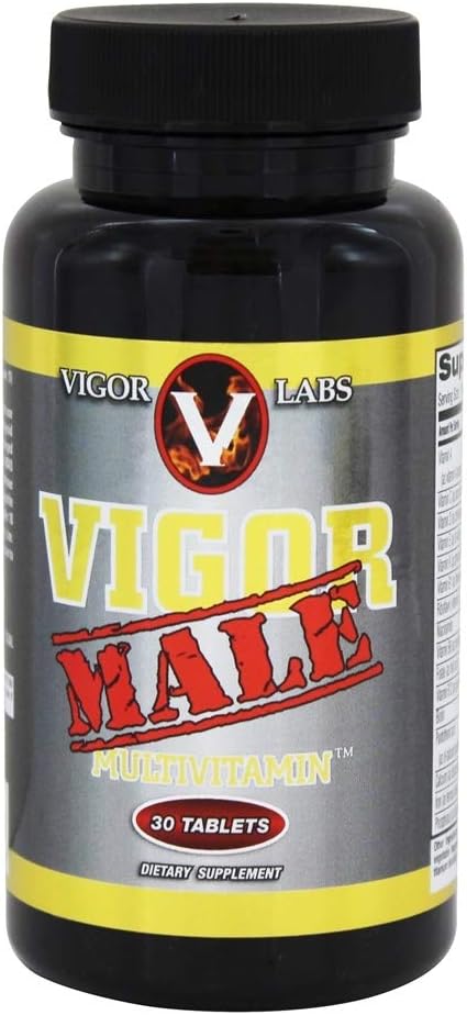 (30 Tablets) Vigor Labs Male Multivitamin Tablets, Specifically Developed for Men with 13 Vitamins a