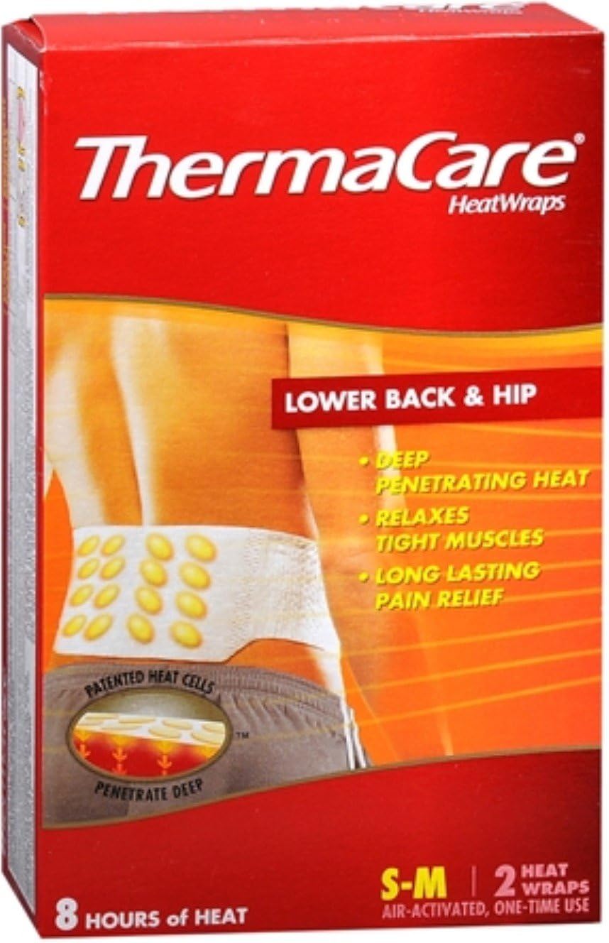 ThermaCare Heatwraps Small-Med Back Therapy, 2 per Pack
