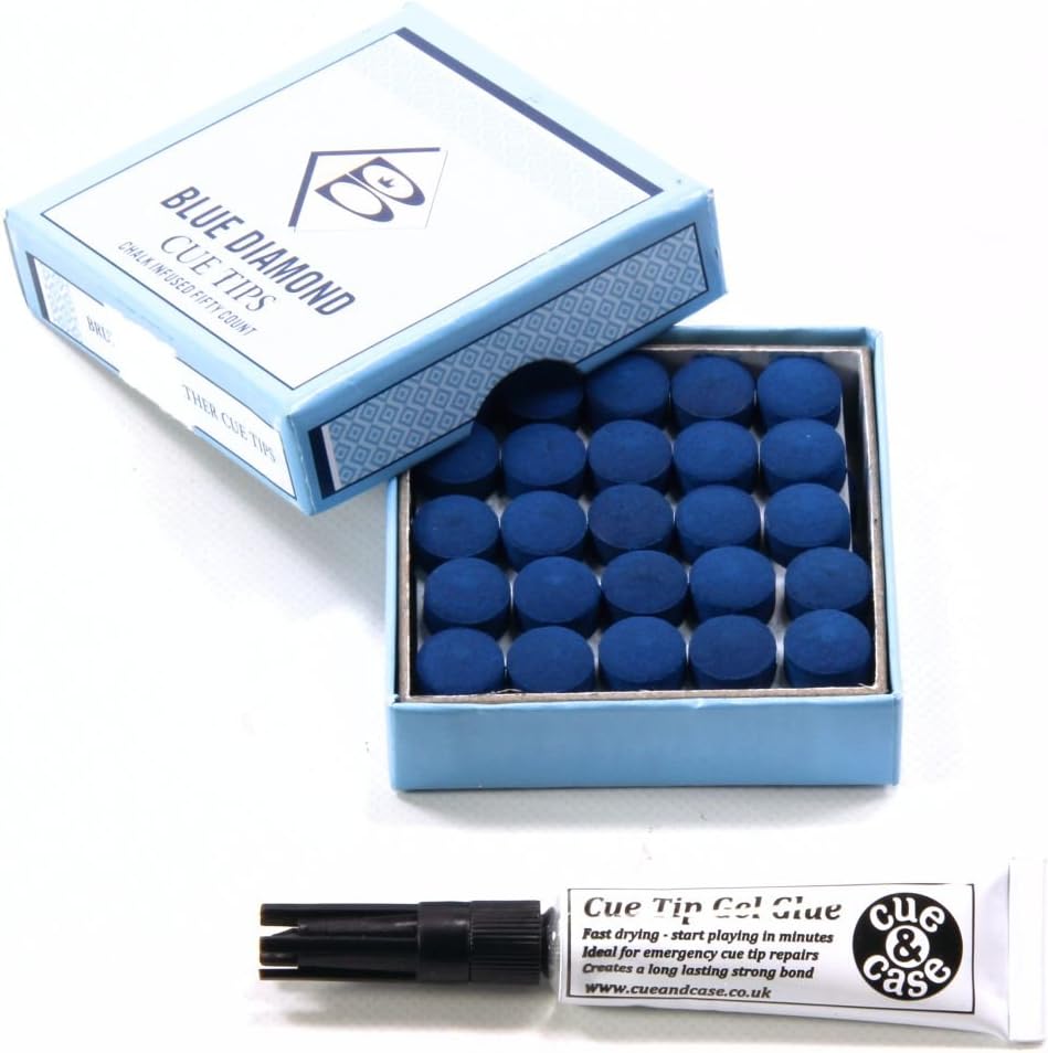 Blue Diamond glue on snooker / pool cue …