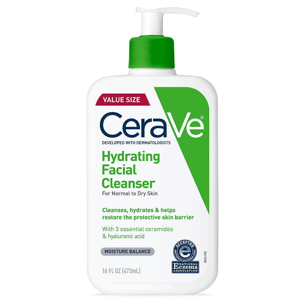 CeraVe Hydrating Facial Cleanser | Moisturizing Non-Foa