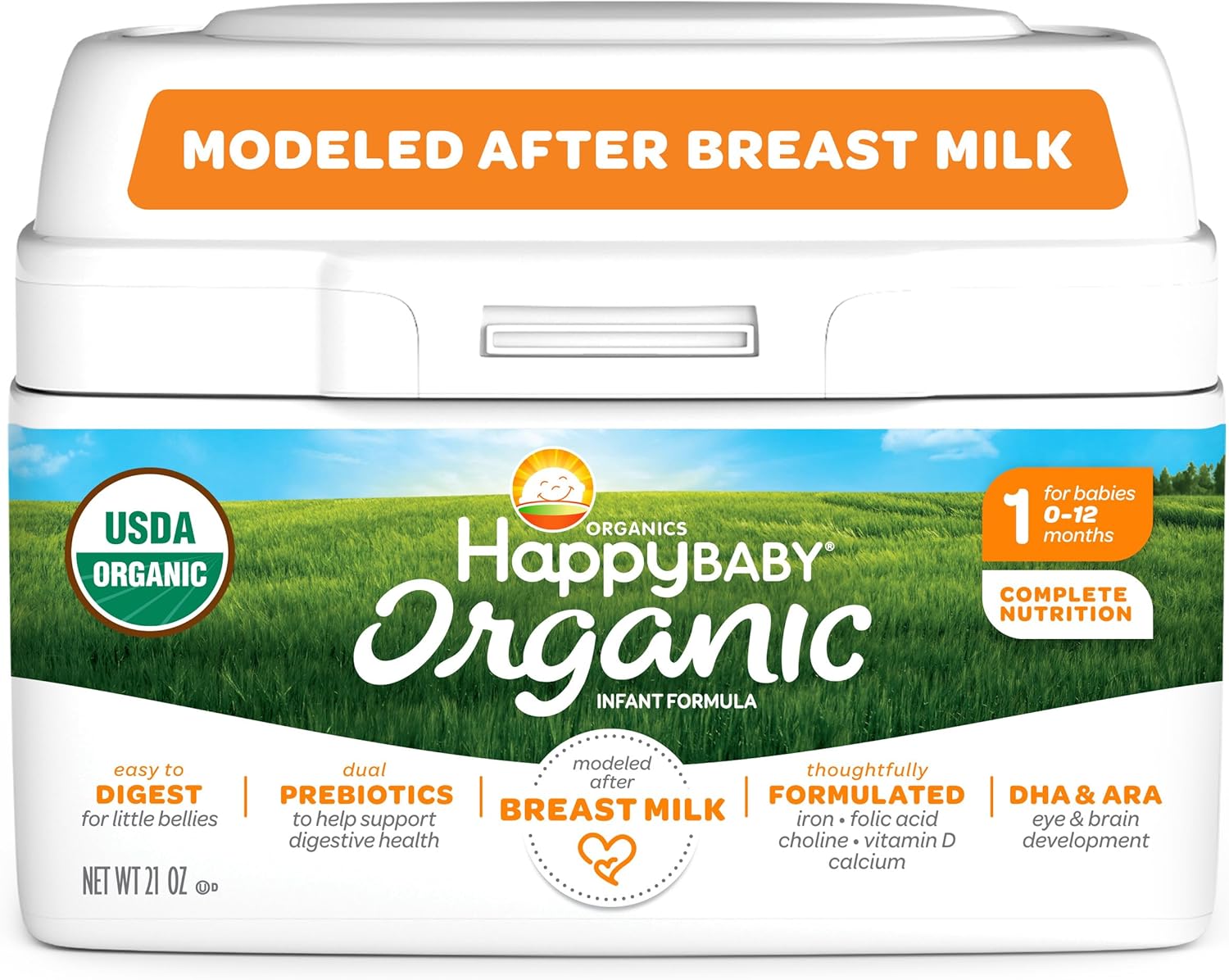 Happy Baby Organics Infant Formula, Milk…