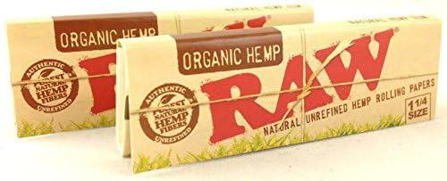 1 Pack Raw Organic Hemp Natural 1 1/4 Cigarette Rolling