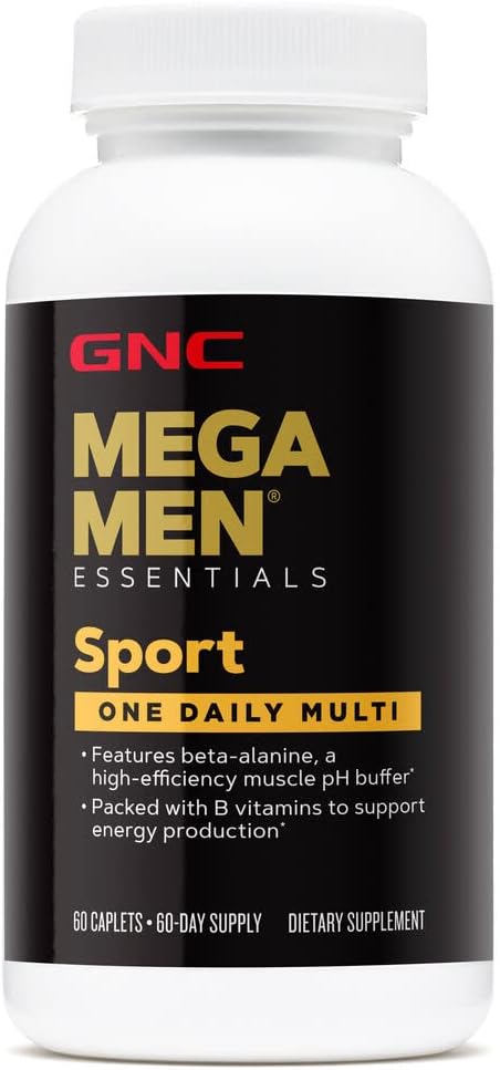 GNC Mega Men Sport One Daily Mens Multivitamin, 60 CAPLETS