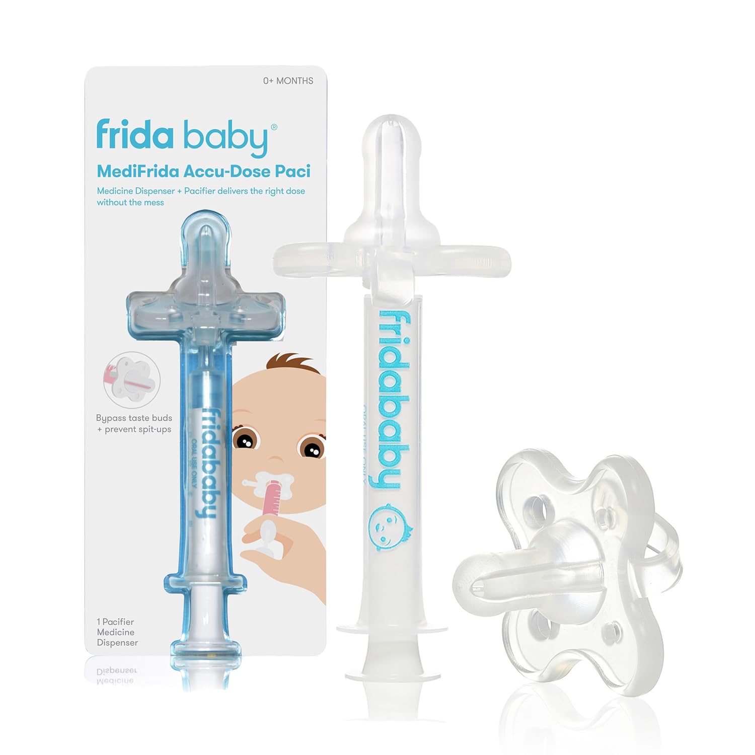 Frida Baby Medicine Pacifier, Medi Frida Baby Medicine Syringe & Accu-Dose Pacifier, Baby Medici