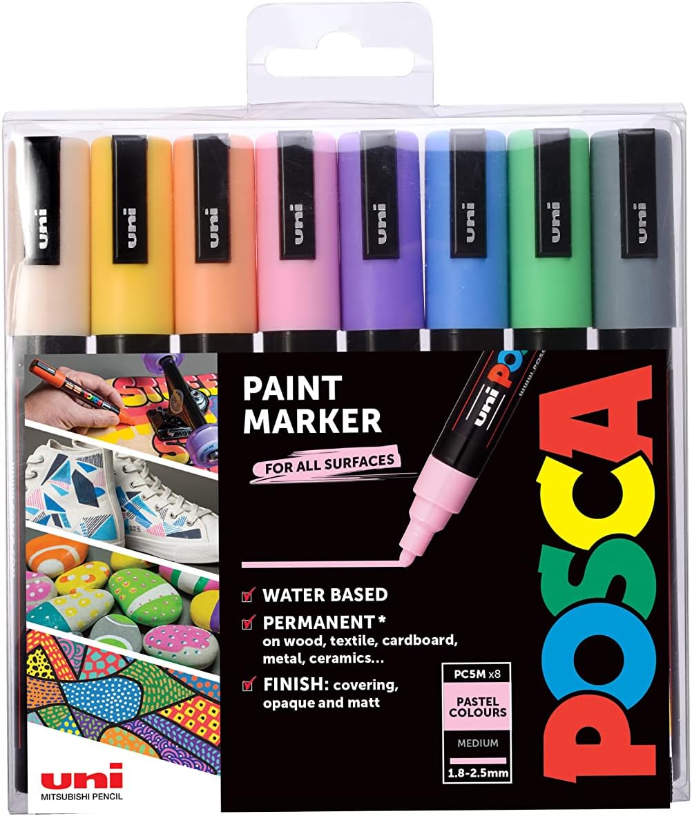 Posca PC-5M Permanent Marker Paint Pens.…