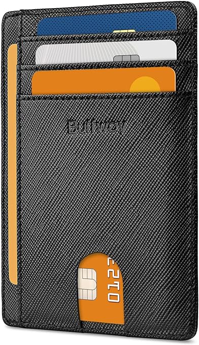 Buffway Slim Minimalist Front Pocket RFI…