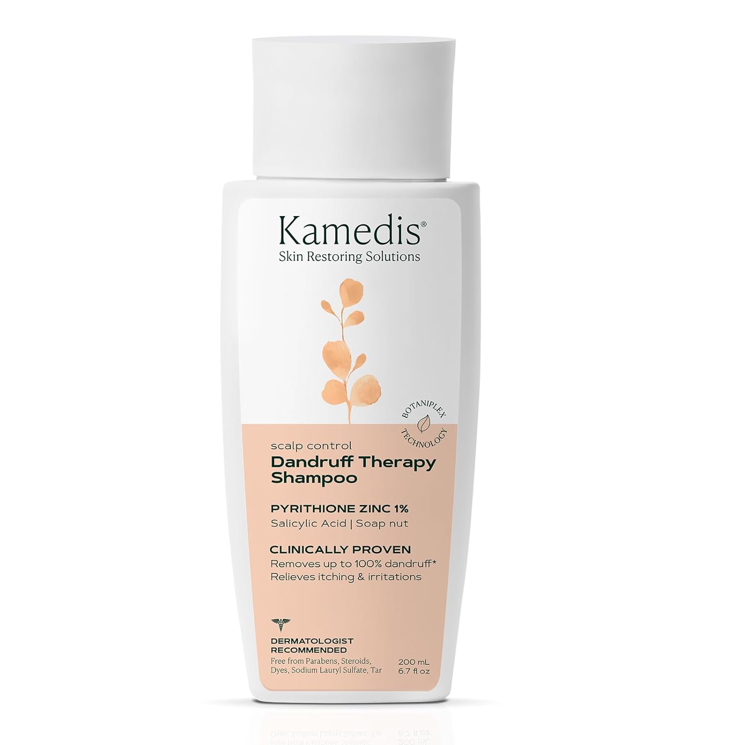 Kamedis Anti-Dandruff Therapy Shampoo for Sensitive Scalp, Seborrheic Dermatitis, For Dry, Itchy, Sc