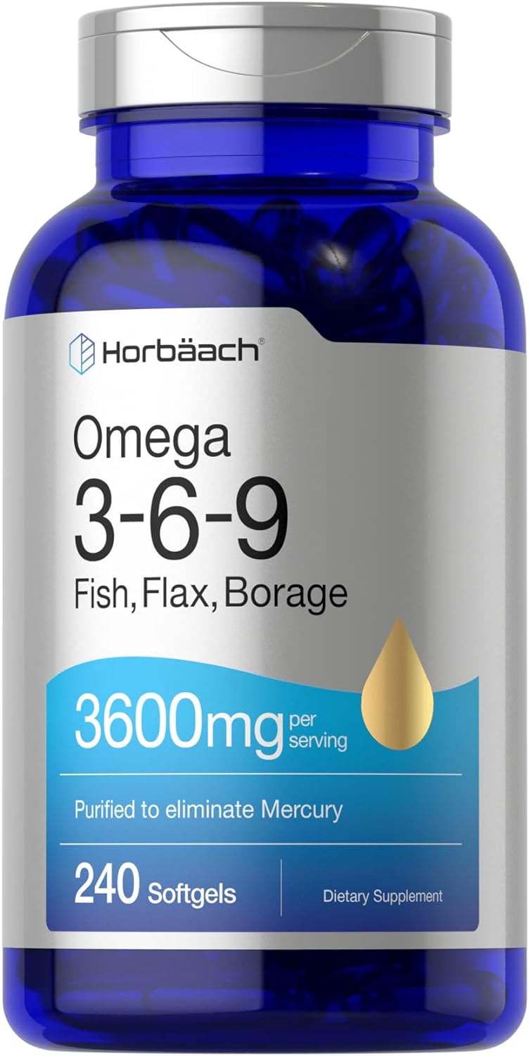 Triple Omega 3-6-9 | 3600mg | 240 Softgels | from Fish,