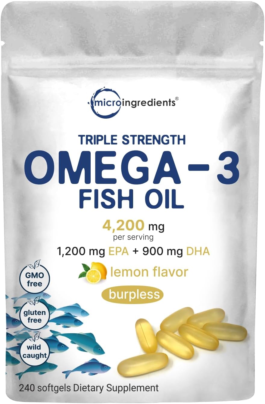 Triple Strength Omega 3 Fish Oil Supplem…