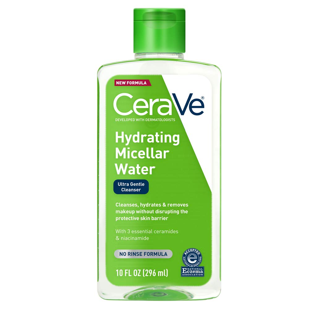CeraVe Micellar Water | New & Improved Formula | Hydrating Facial Cleanser & Eye Makeup Remo