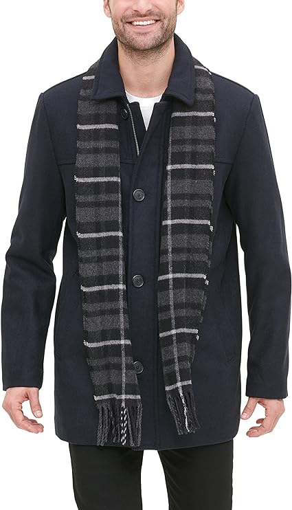 Dockers Men's Weston Wool Blend Scarf Coat