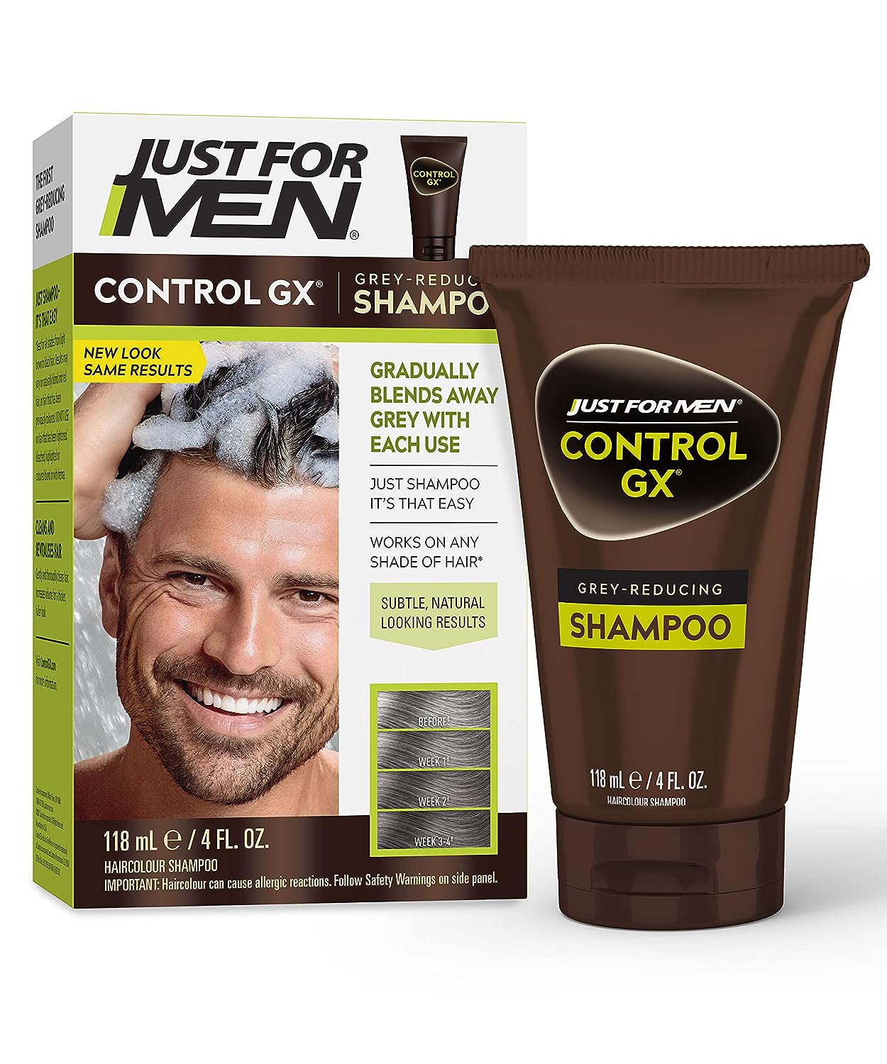 Just For Men Control GX Grey Reducing Shampoo, Gradual 