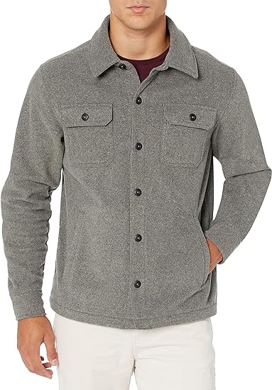 Amazon Essentials Men's Long-Sleeve Polar Fleece Shirt 