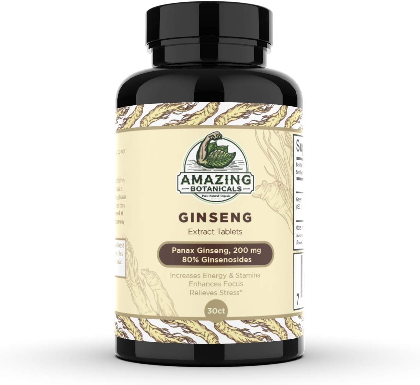 Amazing Botanicals Panax Ginseng Extract Tablets - 200m