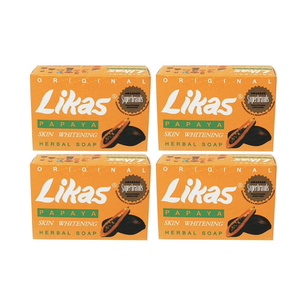 Likas Papaya Soap 4 Bars Great for Acne,…