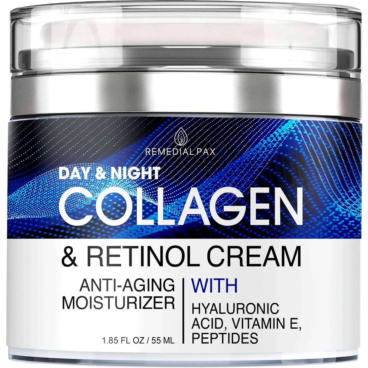 Collagen Cream for Face with Retinol and Hyaluronic Acid, Day Night Anti Aging Skincare Facial Moist
