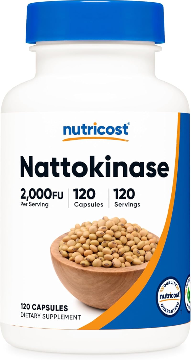 Nutricost Nattokinase 2,000FU, 120 Capsules - Gluten Fr