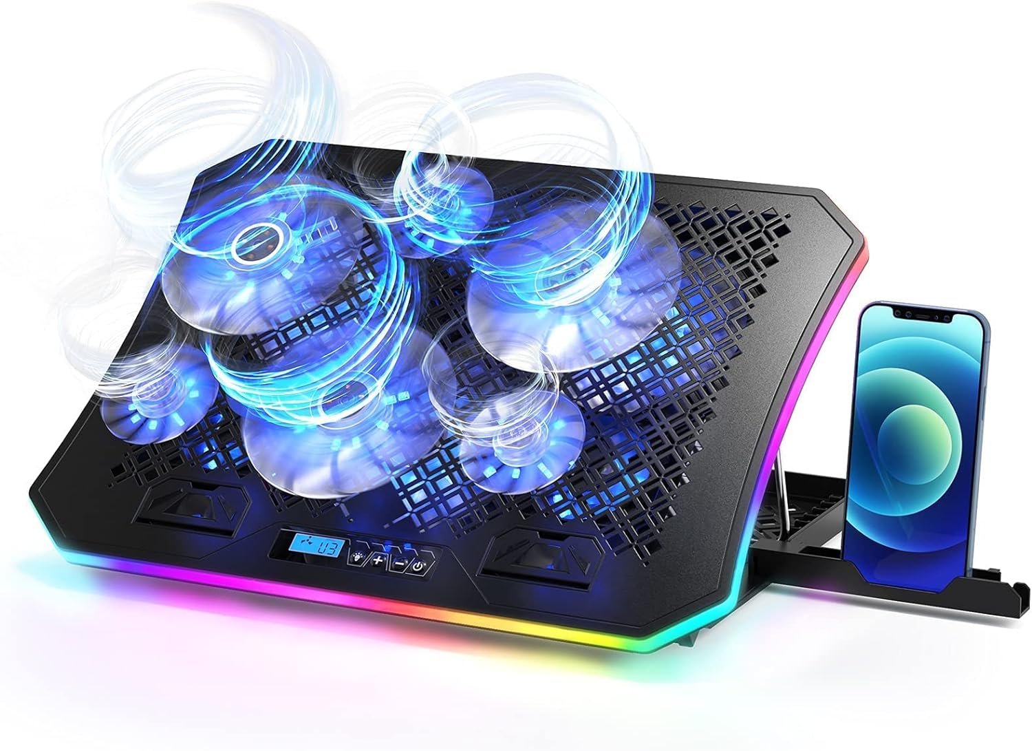 KeiBn Upgarde Laptop Cooling Pad, RGB Li…