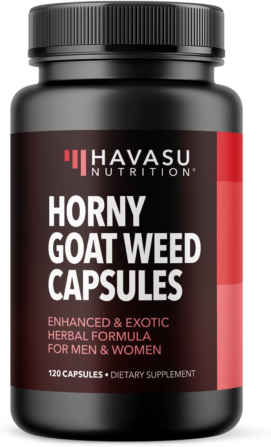 Horny Goat Weed Supplement for Him & Her | Formulated with Maca Root & L-Arginine for Natura