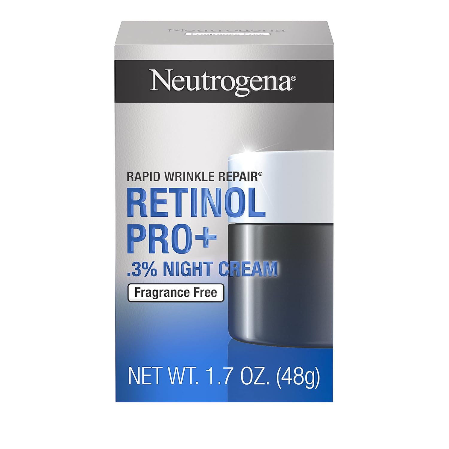 Neutrogena Rapid Wrinkle Repair Retinol Pro+ Anti-Wrinkle Night Moisturizer, Anti-Aging Face & N