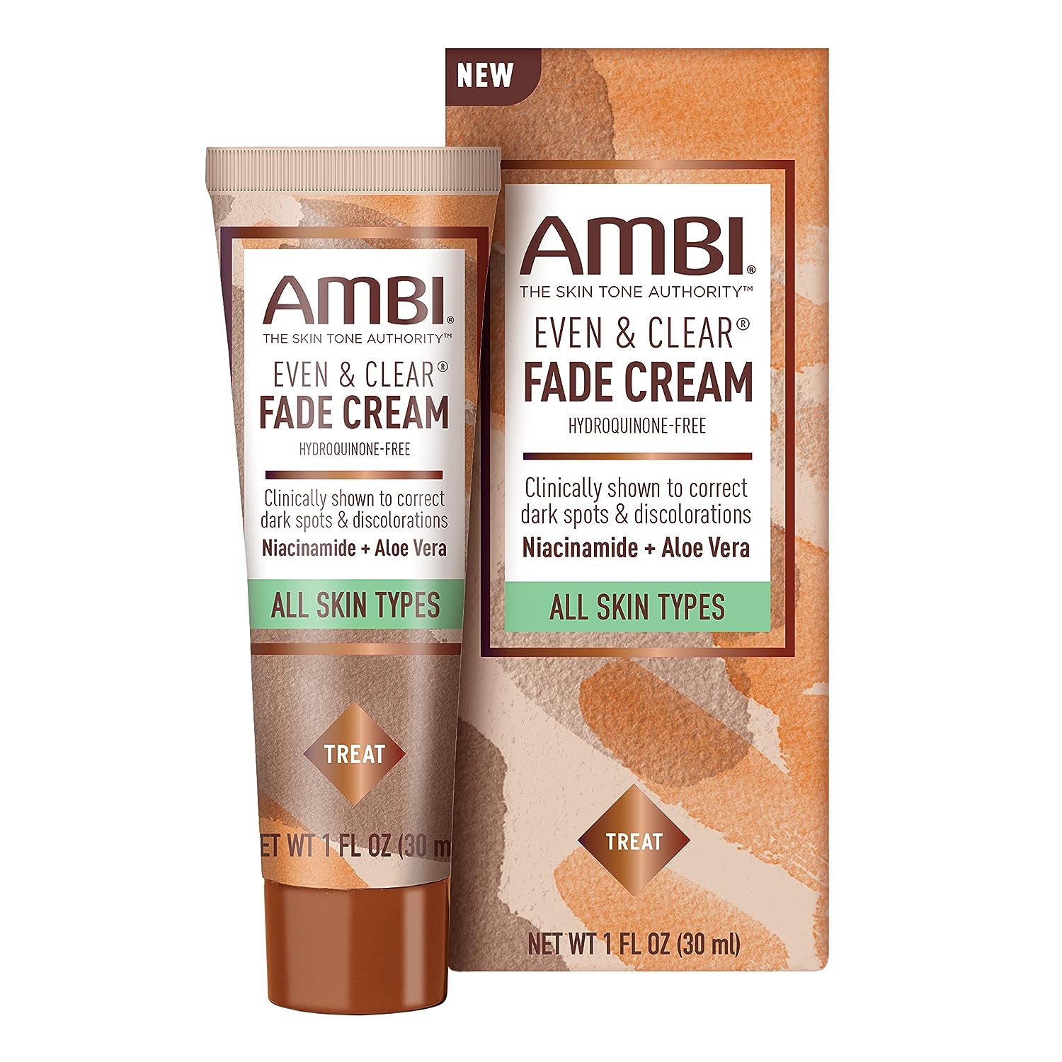 Ambi Even & Clear Fade Cream, Hydroquinone-free, Hyperpigmentation Treatment, Dark Spot Correcto