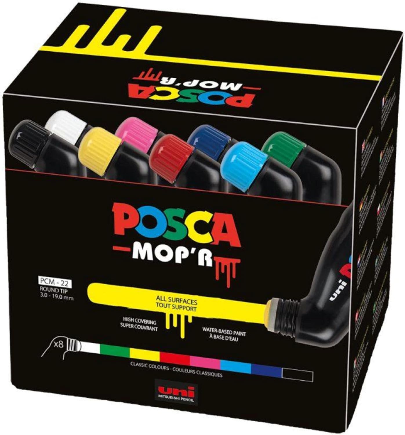 Multicolor Posca Markers Set, Mop'R Posca Paint Markers