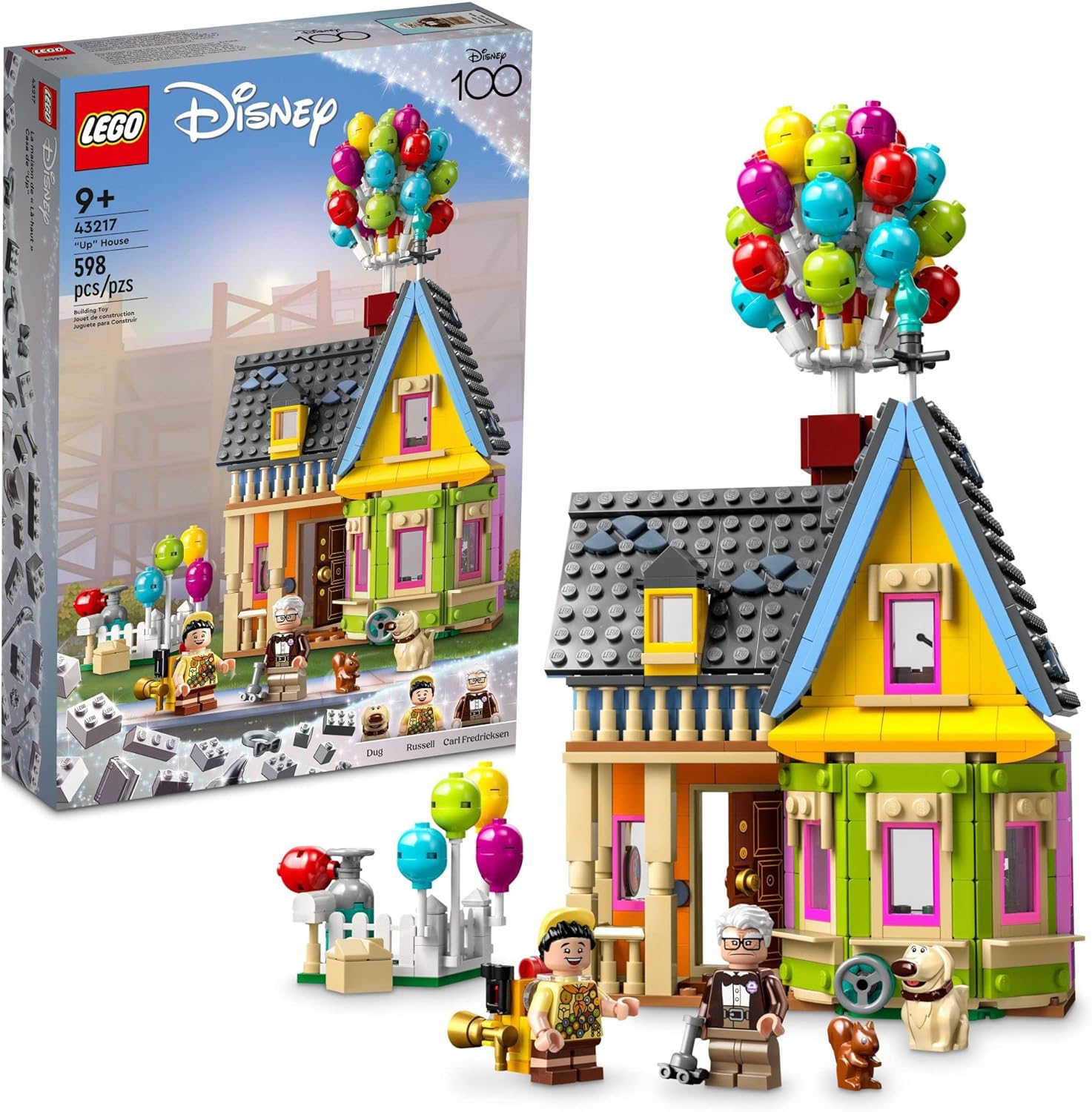 LEGO Disney and Pixar ‘Up’ House 43217 for Disney 100 Celebration, Disney Toy Set for Kids