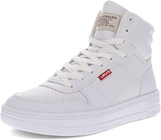 Levis Womens Drive Hi Synthetic Leather Casual Hightop Sneaker Shoe