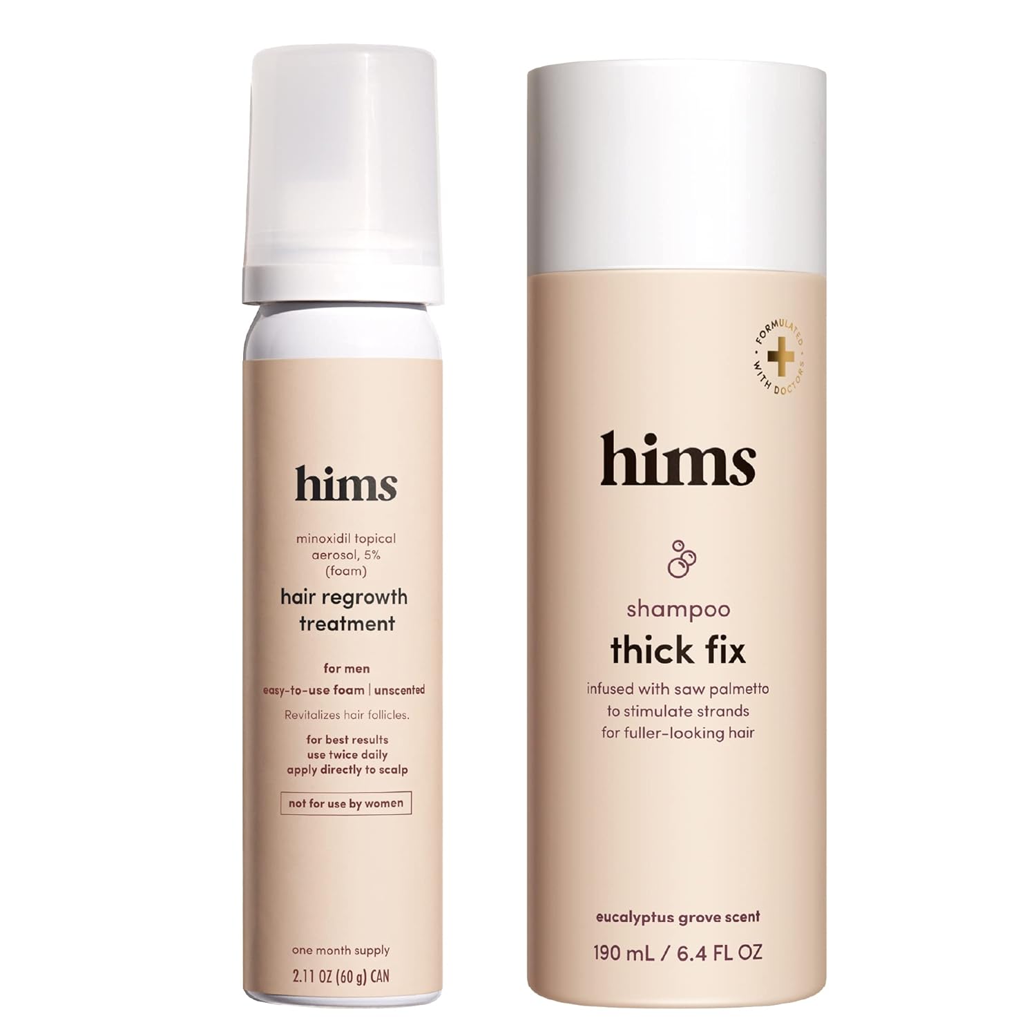 hims Thick Fix Shampoo & Minoxidil Set