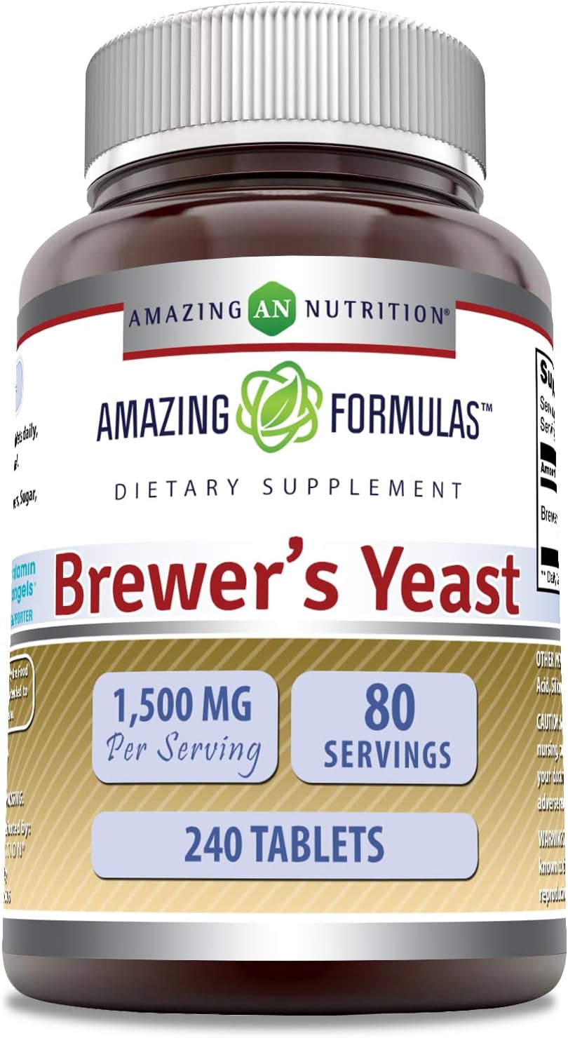 Amazing Formulas Brewers Yeast 1500mg Per Serving 240 T