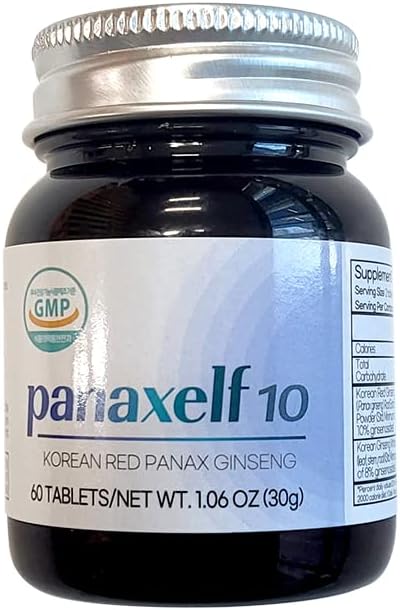 panaxelf Korean Red Panax Ginseng 60 Tablets for Men an