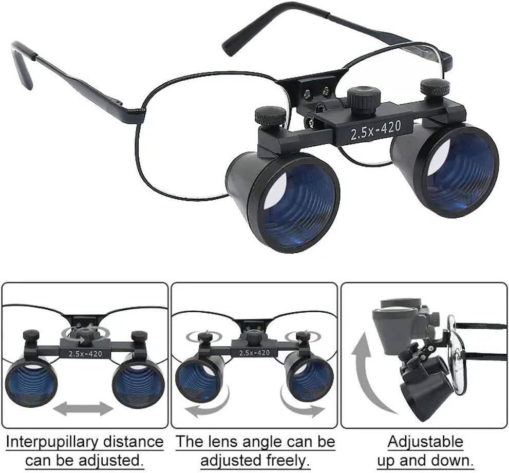 Depth View Surgical Dental Loupes with Ultra-Lightweigh