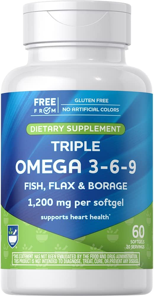 Rite Aid Triple Omega 3, 6, 9 Softgels - 60 Count Fish 