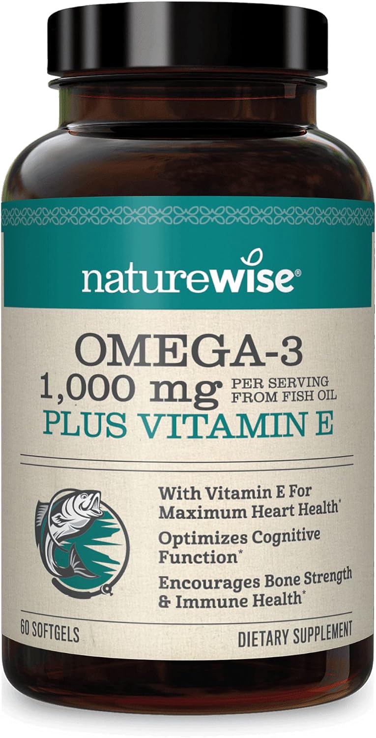 NatureWise High-Potency 1000mg Omega 3 w…