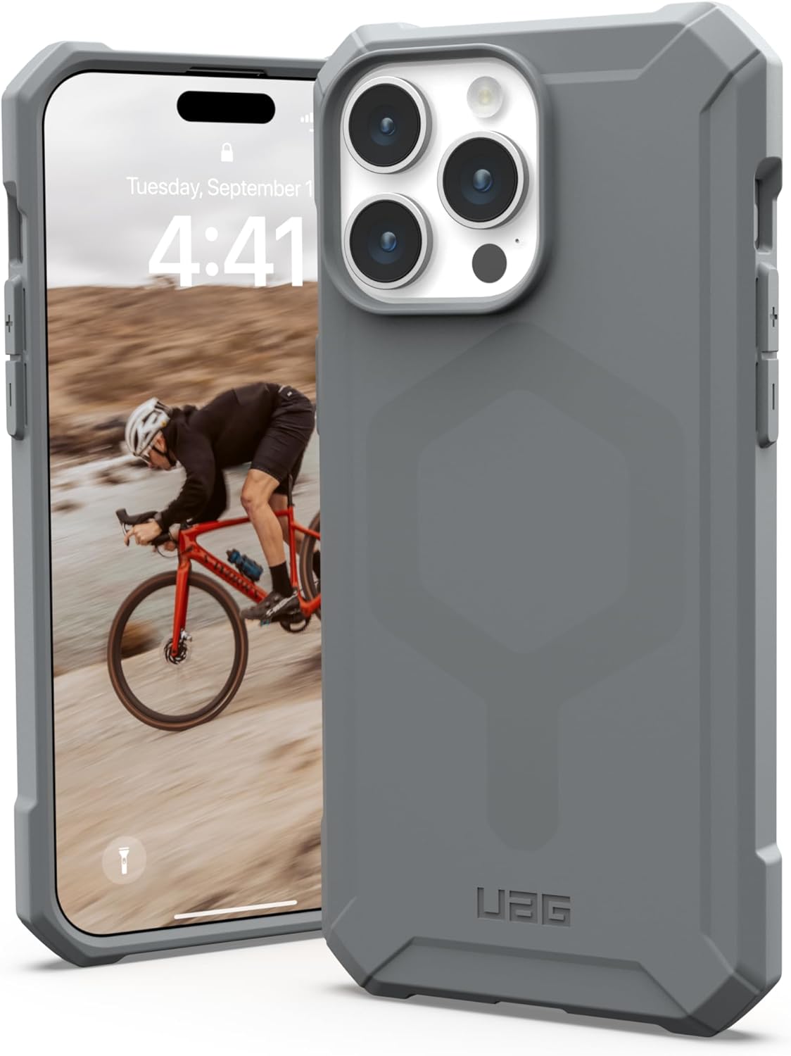 URBAN ARMOR GEAR UAG Case [Updated Version] Compatible with iPhone 15 Pro Max Case 6.7" Essenti