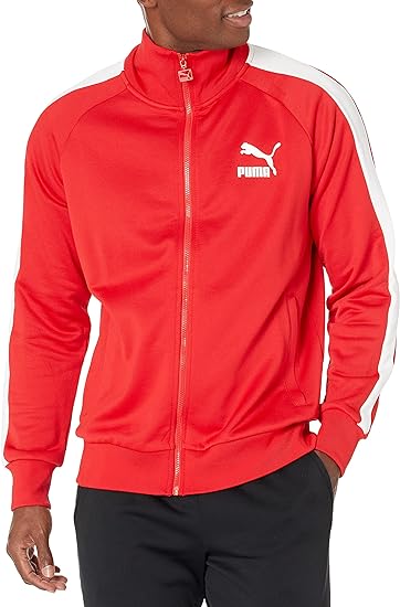 PUMA Mens Iconic T7 Athletic Outerwear Casual - Red